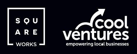 Square Works Logo and Cool Ventures Logo Square Works Logo and Cool Ventures Logo